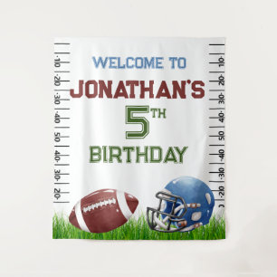 Football Birthday boy Tapestry