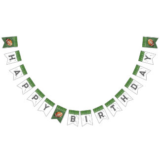 Football Birthday bunting banner, First Year Down