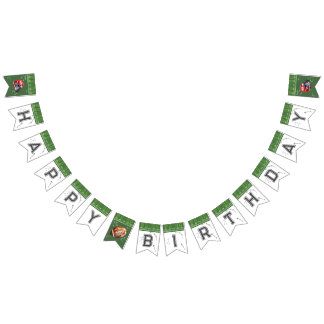 Football Birthday bunting banner, First Year Down Bunting