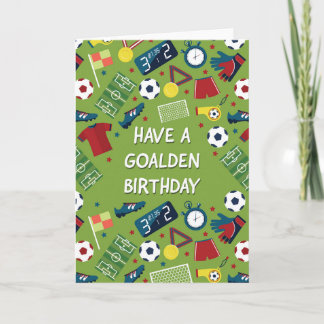 Football Birthday Card for Boys