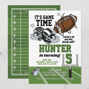 Football Birthday Invitation