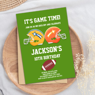 Football Birthday Invitation