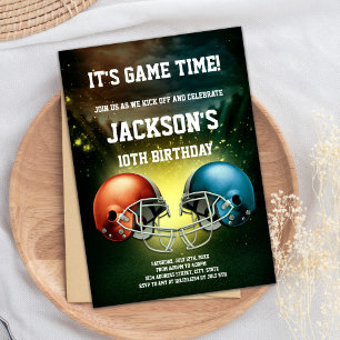 Football Birthday Invitation