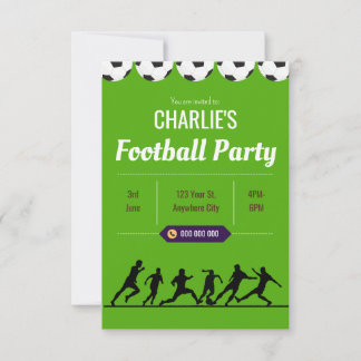 Football Birthday Invitation - Editable