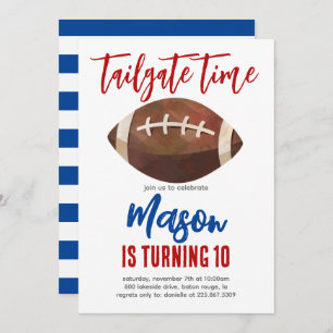 Football Birthday Invite
