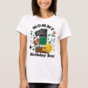 Football Birthday Mummy of the First Birthday  T-Shirt