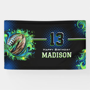 Football Birthday Party Banner