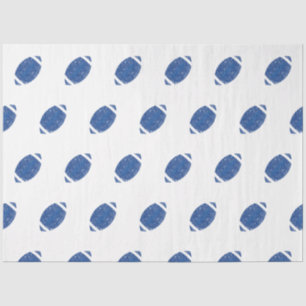 Football Birthday Party Blue White  Tissue Paper