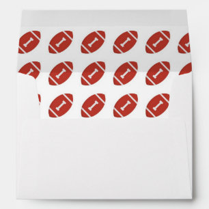 Football Birthday Party Envelope
