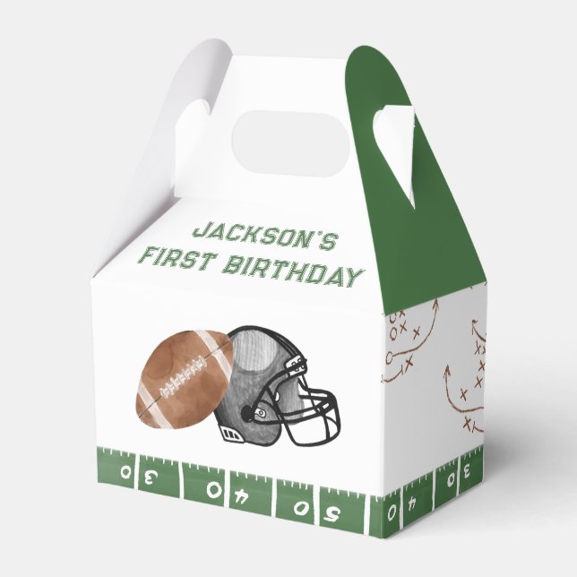  Football Birthday Party Favour Box (Front Side)