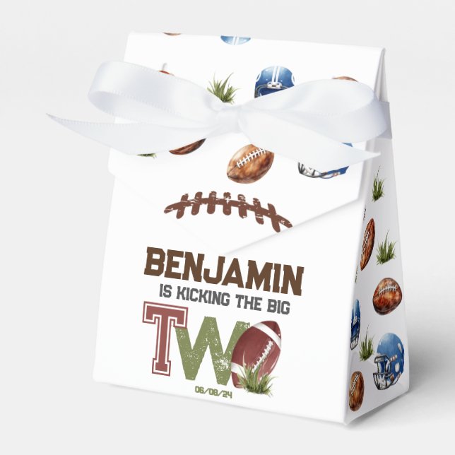 Football Birthday Party Favour Box (Front Side)