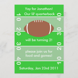 Football Birthday Party Invitation