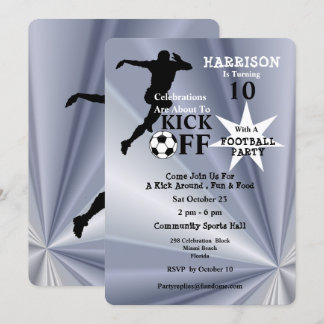 Football Birthday Party Invitation