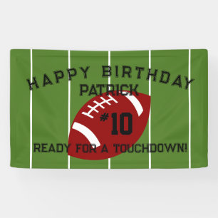 Football Birthday Party Personalised Banner
