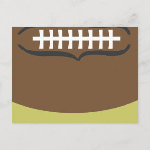 Football Birthday Party Postcard Invitation