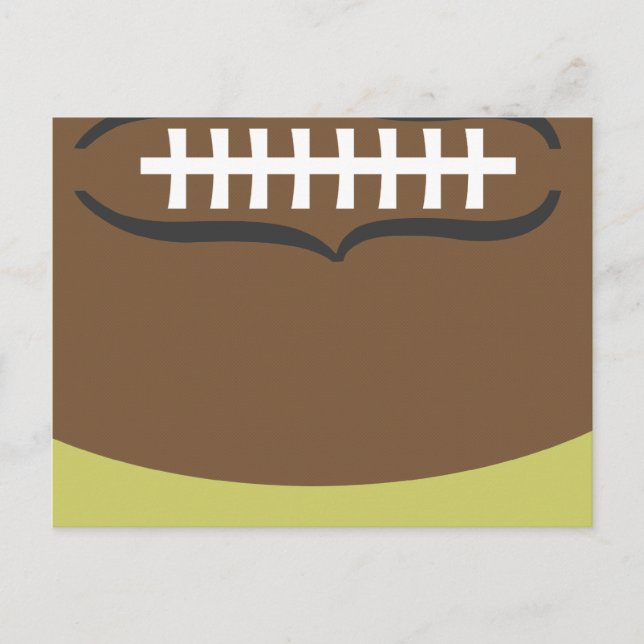 Football Birthday Party Postcard Invitation (Front)