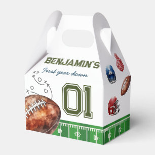 Football Birthday Party Thank You Favour Box