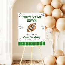 Football Birthday Party Welcome Sign