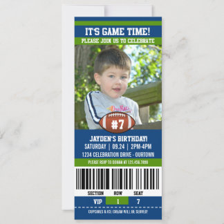 Football Birthday Photo Template