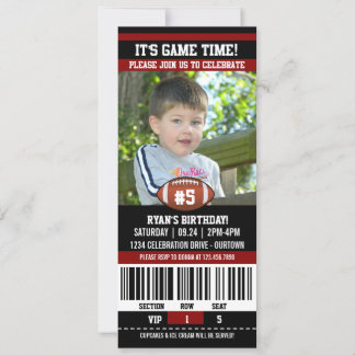 Football Birthday Photo Template