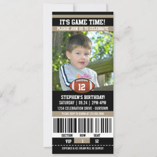 Football Birthday Photo Template