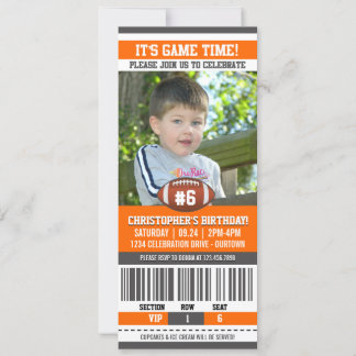 Football Birthday Photo Template
