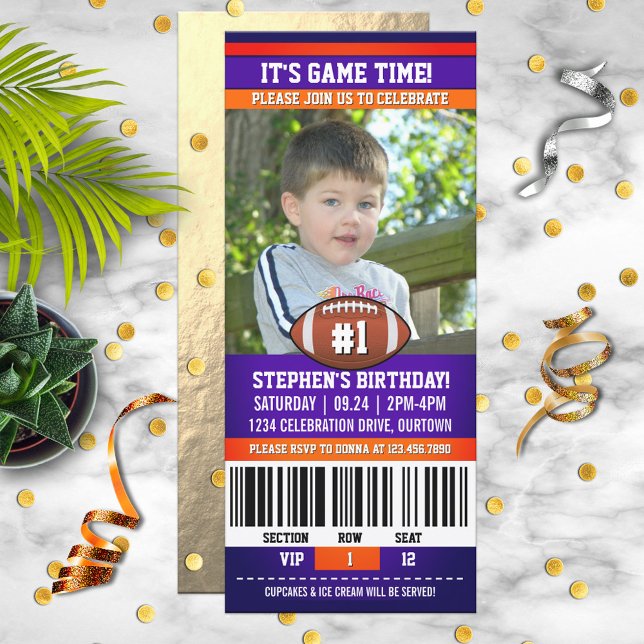 Football Birthday Photo Template (Creator Uploaded)