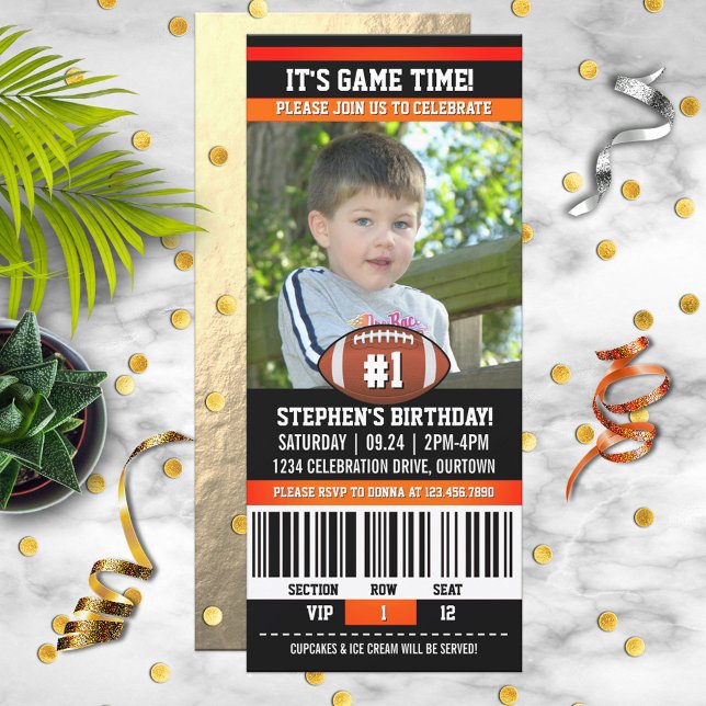 Football Birthday Photo Template (Creator Uploaded)