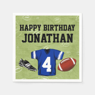 Football Blitz Kids' Birthday Party Napkin