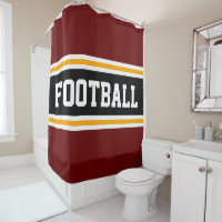 FOOTBALL Bold Red Black Yellow Racing Stripes