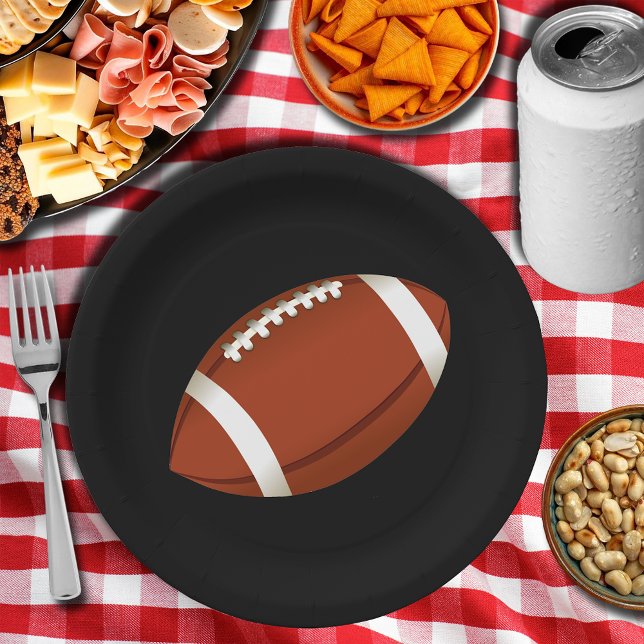 Football Bowl Party Paper Plate (Football Bowl Party Paper Plates)