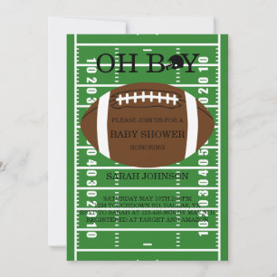 Football Boys Baby Shower Invitation