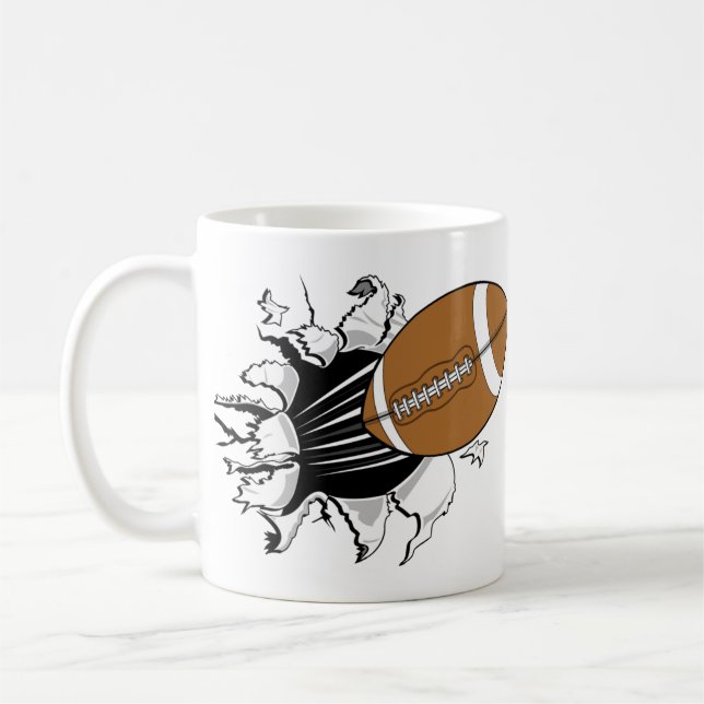 Football Breakout Coffee Mug (Left)