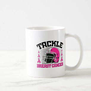 Football Breast Cancer Awareness Pink Ribbon Boys  Coffee Mug