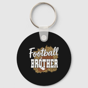Football Brother Leopard Football Love Football Pl Key Ring