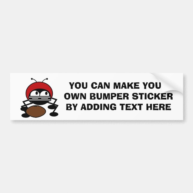 Football Bug T-shirts and Gifts Bumper Sticker (Front)