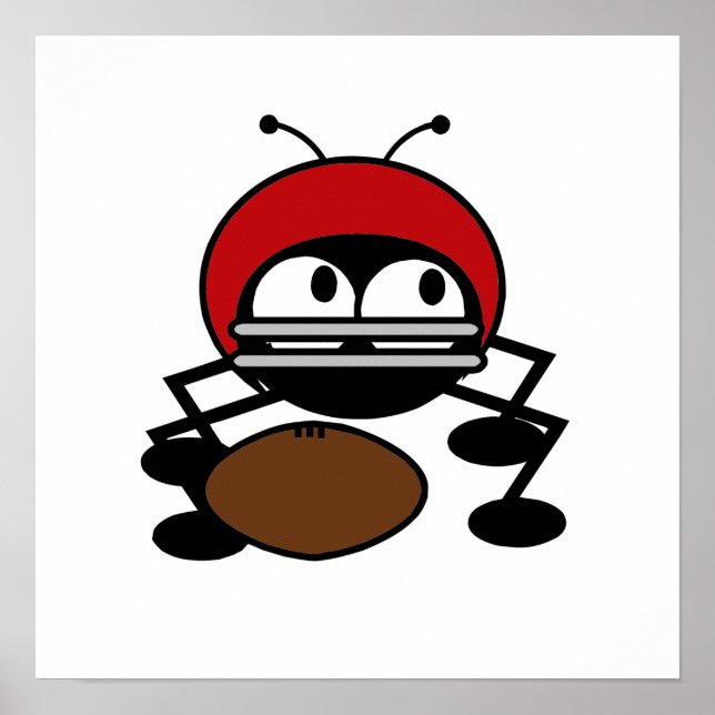 Football Bug T-shirts and Gifts Poster (Front)