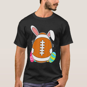 Football Bunny Ears Eggs Costume Easter Day Gift M T-Shirt