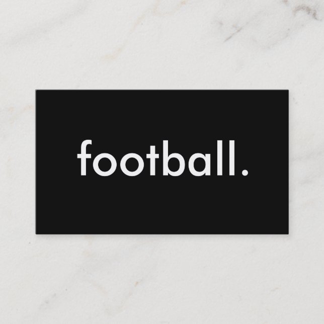 football. business card (Front)