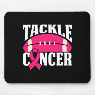 Football Cancer Breast Awareness Tackle Pink Ribbo Mouse Mat