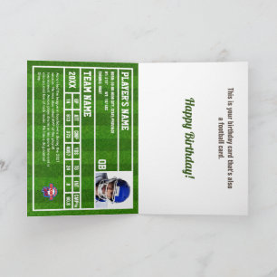 Football Card Baseball Card