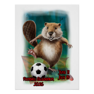 Football Celebration 2026 in Canada on a Poster