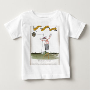 football centre forward red white stripes baby T-Shirt