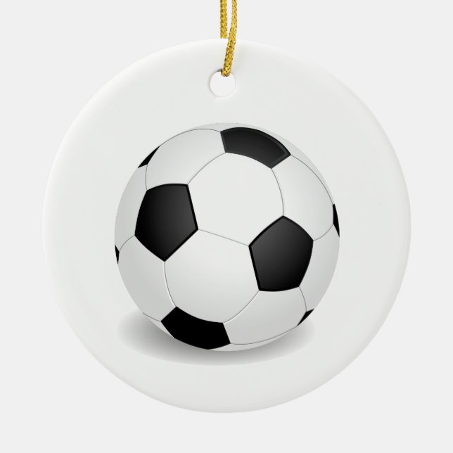 Football Ceramic Tree Decoration (Front)