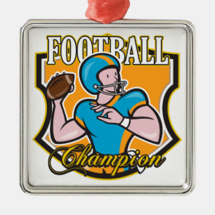 Football Champion Metal Tree Decoration