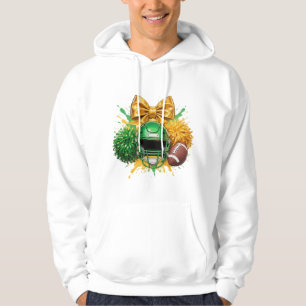 Football Cheer Bow T-Shirt Hoodie