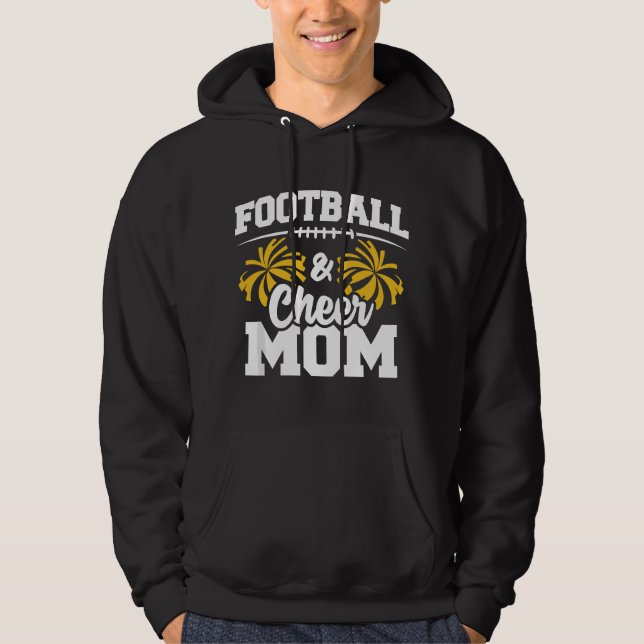 Football Cheer Mom - High School Cheerleader - Che Hoodie (Front)
