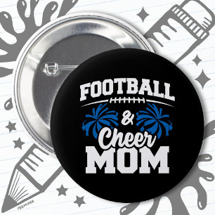 Football Cheer Squad School Sports Games Proud Mum 6 Cm Round Badge