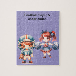 Football & Cheerleader Jigsaw Puzzle
