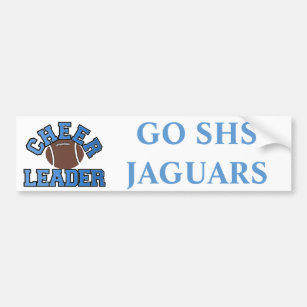 Football Cheerleader's Team Spirit Bumper Sticker